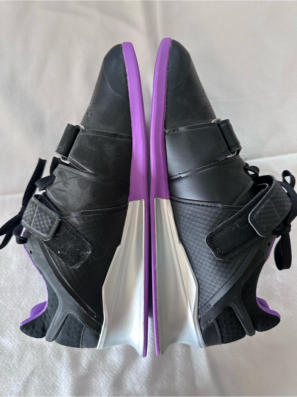 Women’s Reebok Legacy Lifter Black and Purple Shoes - Picture 3 of 6